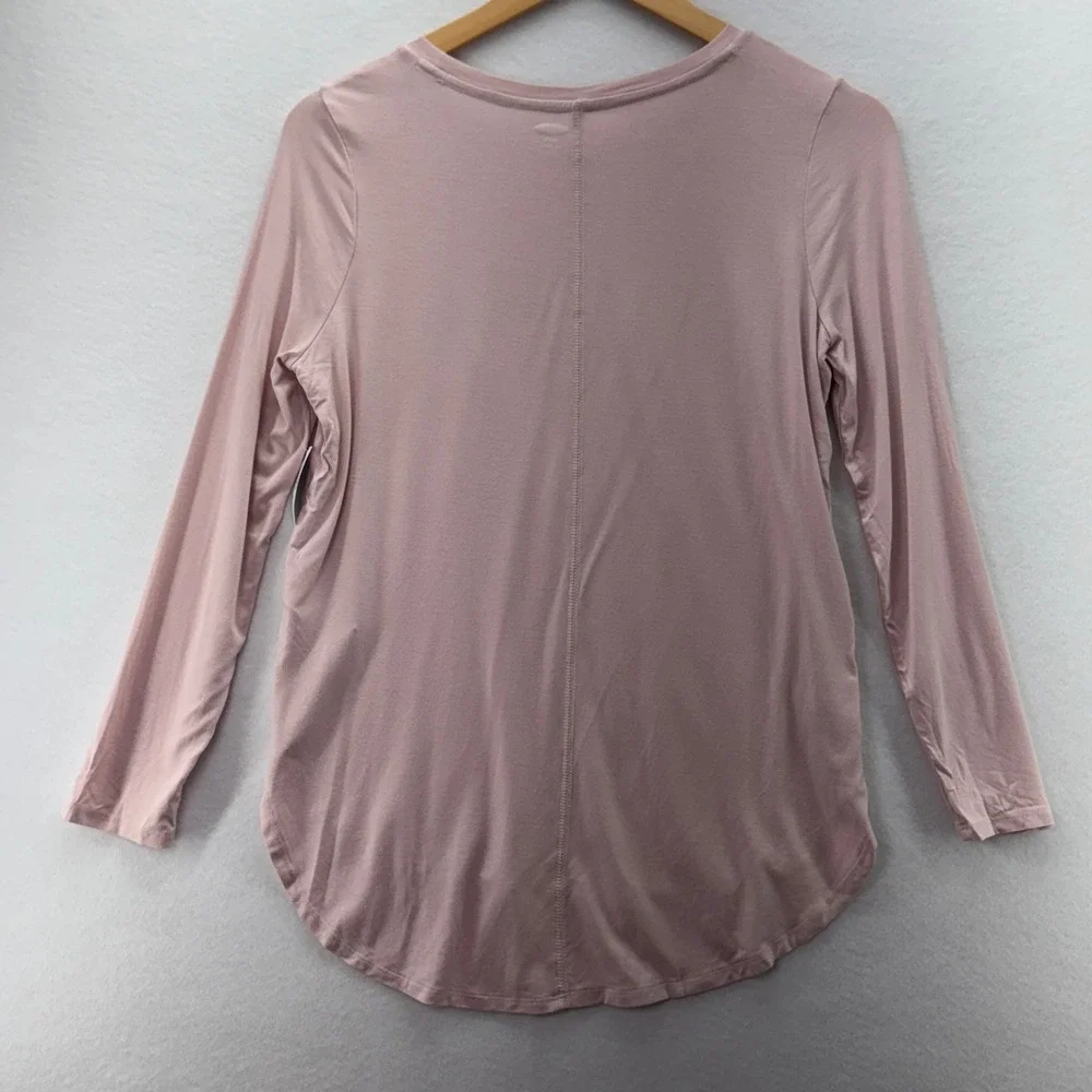 Old Navy Girls Size XL‎ 14 Pink Glitter Stay Amazing Graphic Long Sleeve Top